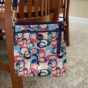 Nylon coach crossbody
